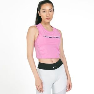 Nike pro Nike fitted pink tank top extra small!!